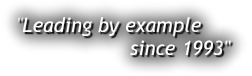 "Leading by example 