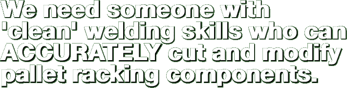 We need someone with 